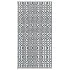 Outdoor Rug 9'x18' Reversible, RV Camping, Black & White Clover, Portable Design