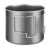 Portable Cup with Foldable Handle for Outdoor Camping Hiking