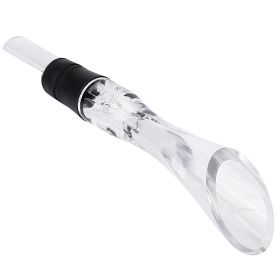 1Pc Wine Aerator Pourer Spout Decanter Spout Attachable In-Bottle Wine Drip Stopper (Option: Clear)