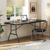 Portable Folding Camping Table with Carrying Handle for Picnic