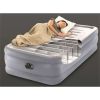 20" Dura-Beam Deluxe Raised Air Bed Mattress with Internal Pump;  Twin | Queen