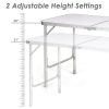 Height Adjustable Folding Camping Table